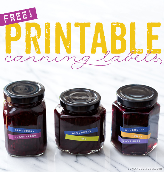 Free Mix 'N Match Printable Canning Labels