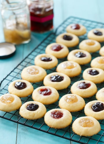 Jam-Filled Shortbread Thumbprint Cookie Recipe