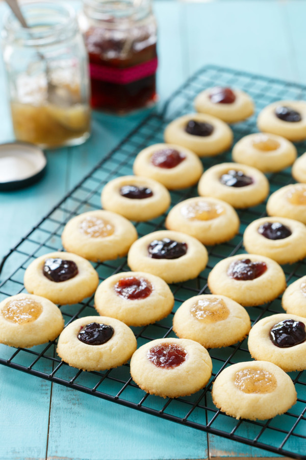 Jam-Filled Shortbread Thumbprint Cookie Recipe