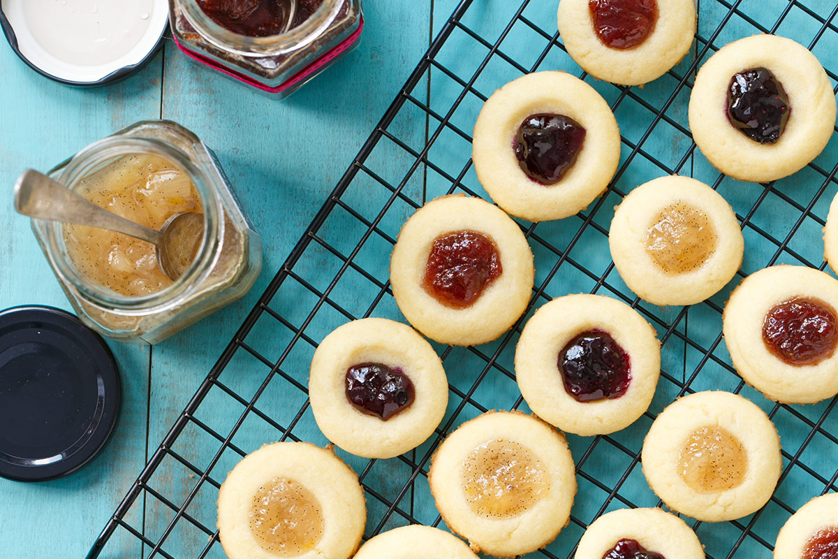 Jam-Filled Thumbprint Cookies