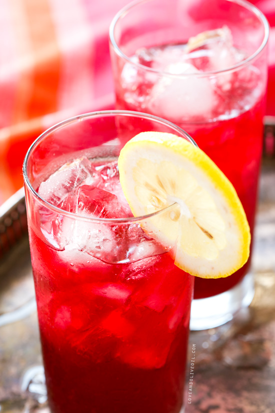 Lemon Hibiscus Soda