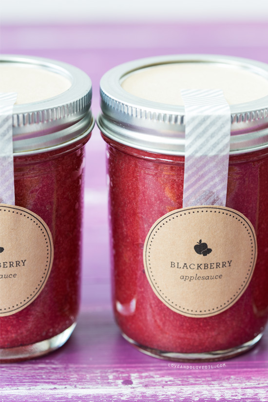 Blackberry Applesauce Free Printable Labels