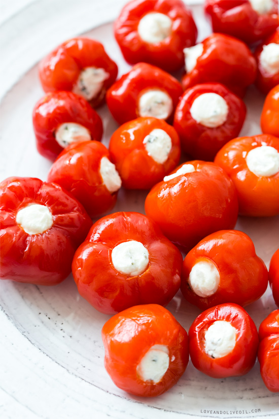 Goat Cheese Stuffed Peppadews