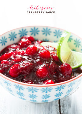 Hibiscus Cranberry Sauce