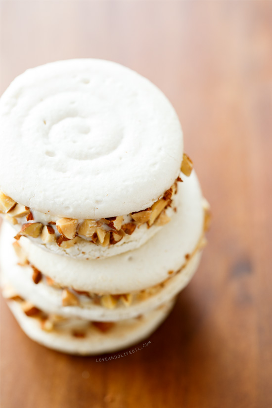 Almond Macaron Ice Cream Sandwiches