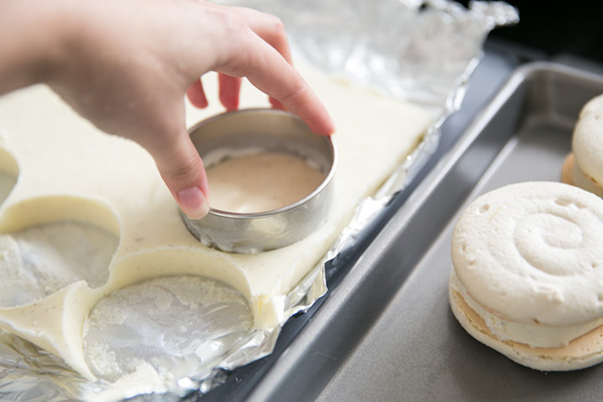 Almond Macaron Ice Cream Sandwiches