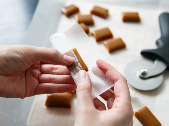 How to Wrap Homemade Caramel Candy