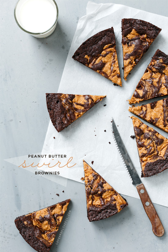 Peanut Butter Swirl Brownies