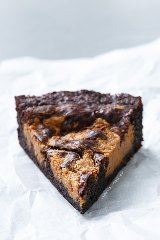 Peanut Butter Swirl Brownies