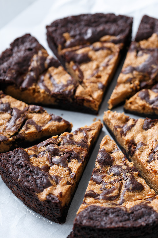 Peanut Butter Swirl Brownies