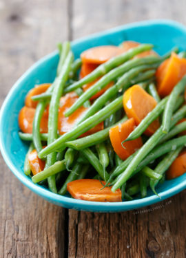 Sauteed Green Beans with Persimmons