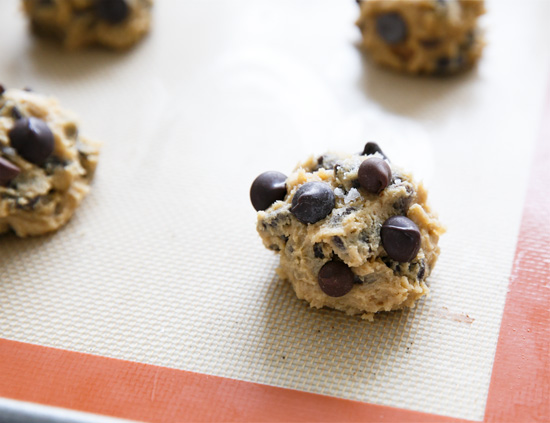 Surprise-Stuffed Triple Chocolate Chip Cookies with Sea Salt