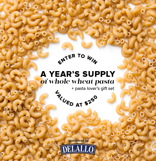 DeLallo Whole Wheat Pasta Giveaway
