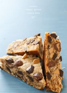 Oatmeal Peanut Butter Cookie Bars