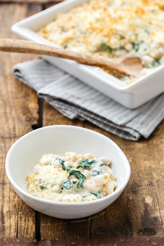 Whole Wheat Macaroni and Cheese with Spicy Garlic Swiss Chard from www.loveandoliveoil.com