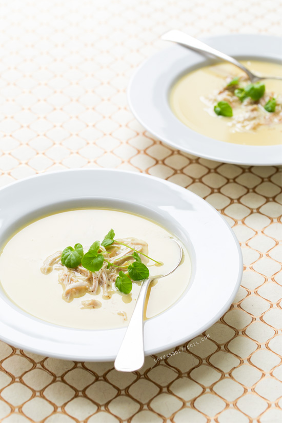 Greek Lemon Soup with Chicken and Orzo