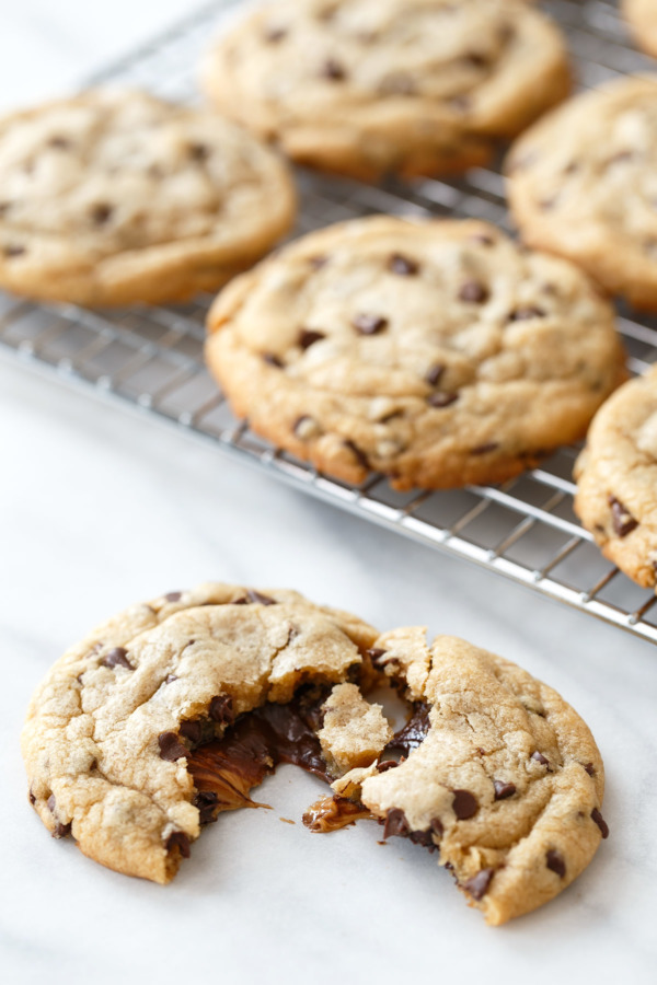 Peanut Butter Cup Chocolate Chip Cookies Stuffed with Peanut Butter Cups