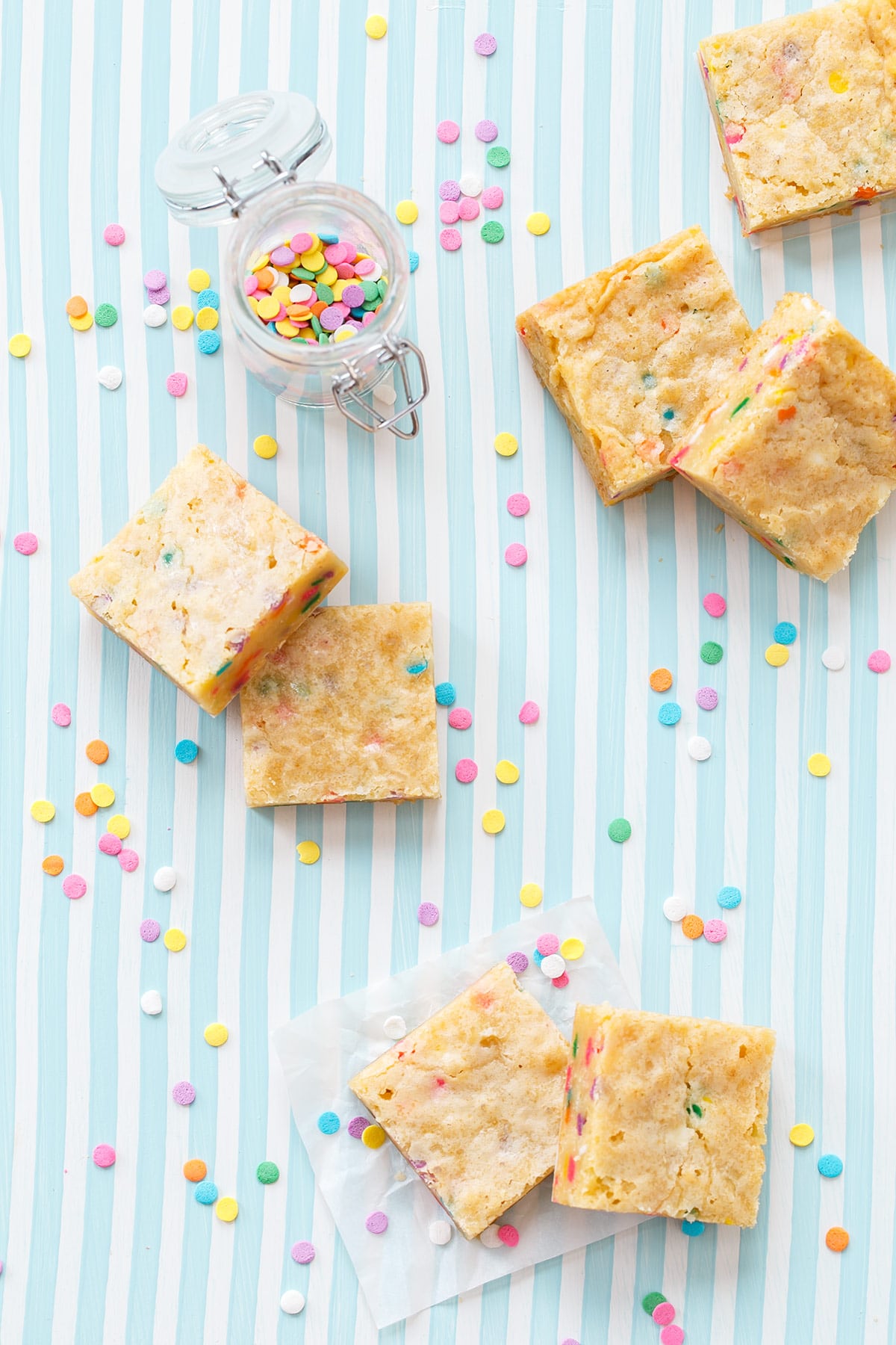 White Chocolate Funfetti Blondies Love and Olive Oil