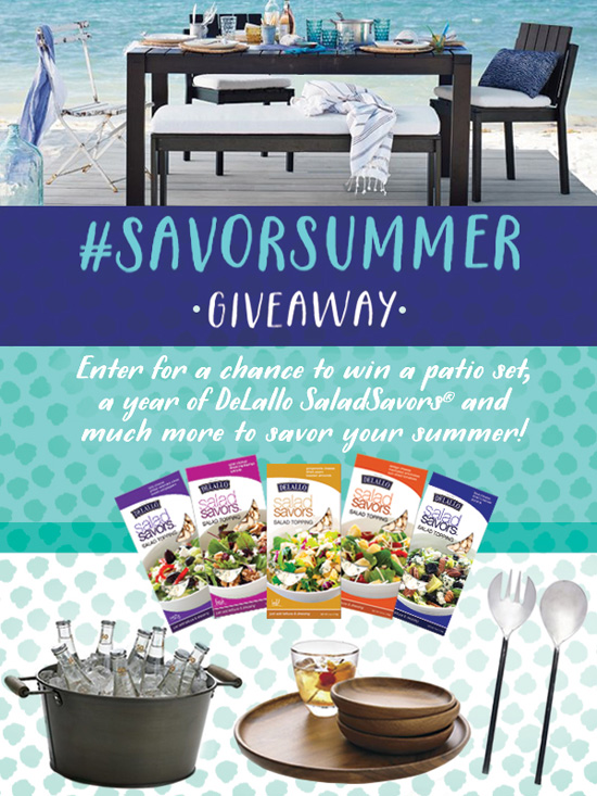 DeLallo #SavorSummer Al Fresco Dining Giveaway from @loveandoliveoil