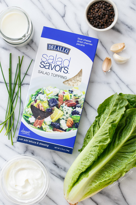 Wedge Salad with Buttermilk Black Pepper Dressing from @loveandoliveoi