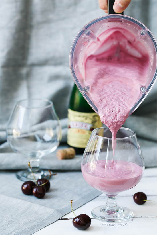 Cherry Lambic Beer Milkshakes for #MilkshakeWeek from @loveandoliveoil