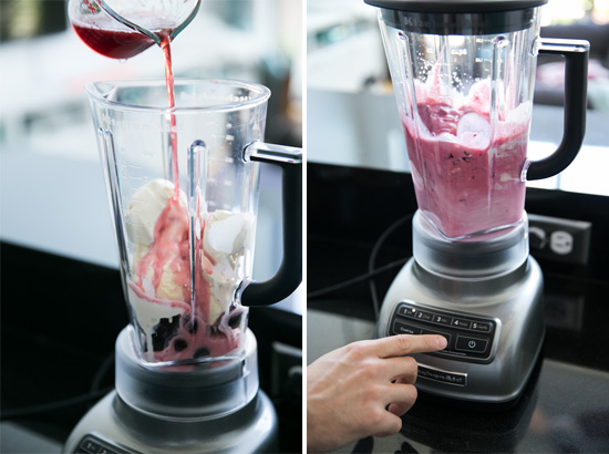 Cherry Lambic Beer Milkshakes for #MilkshakeWeek from @loveandoliveoil