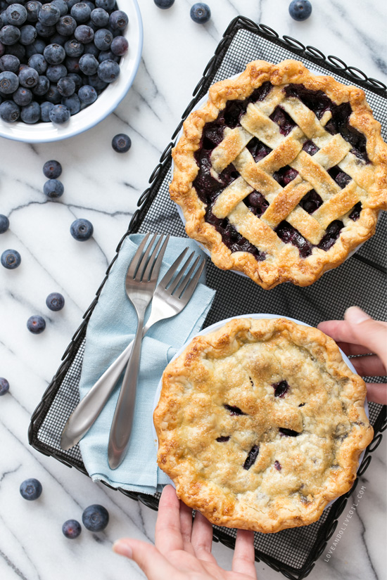 Fresh Blueberry Pie from www.loveandoliveoil.com