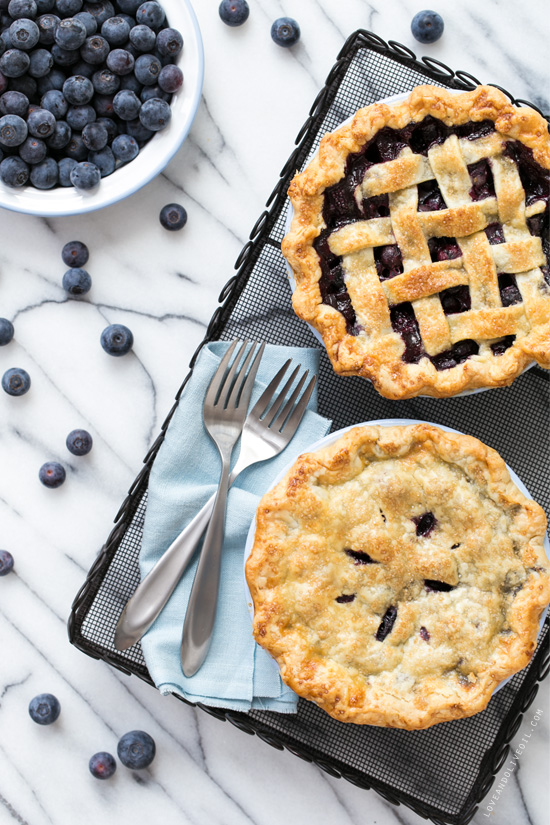 Fresh Blueberry Pie from www.loveandoliveoil.com