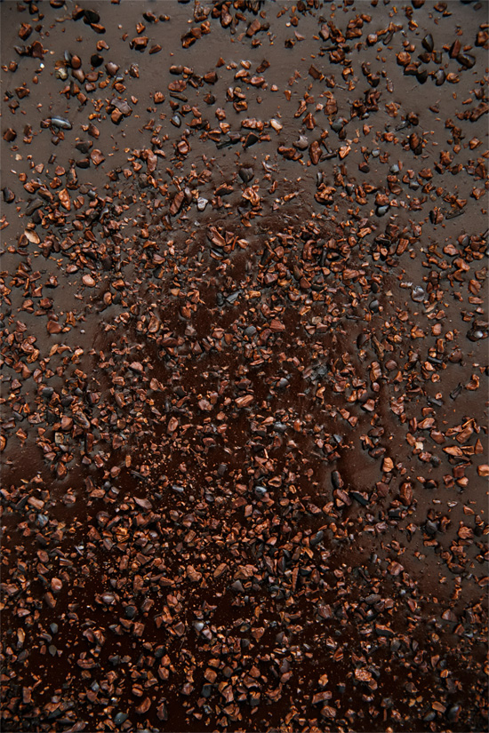 Dark Chocolate Caramels with Cocoa Nibs from www.loveandoliveoil.com