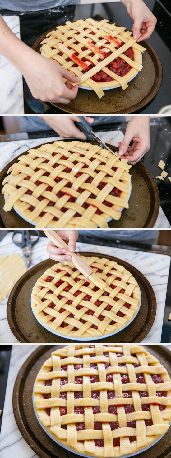 How-to Make a Lattice Top Pie Crust from www.loveandoliveoil.com