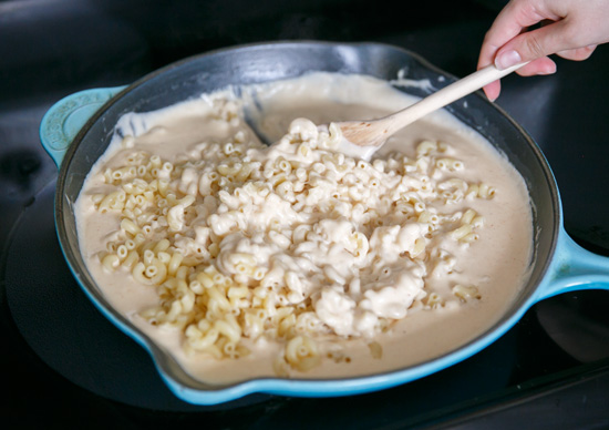 Five Cheese Skillet Mac and Cheese