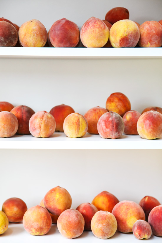 Freshly picked Tennessee Peaches