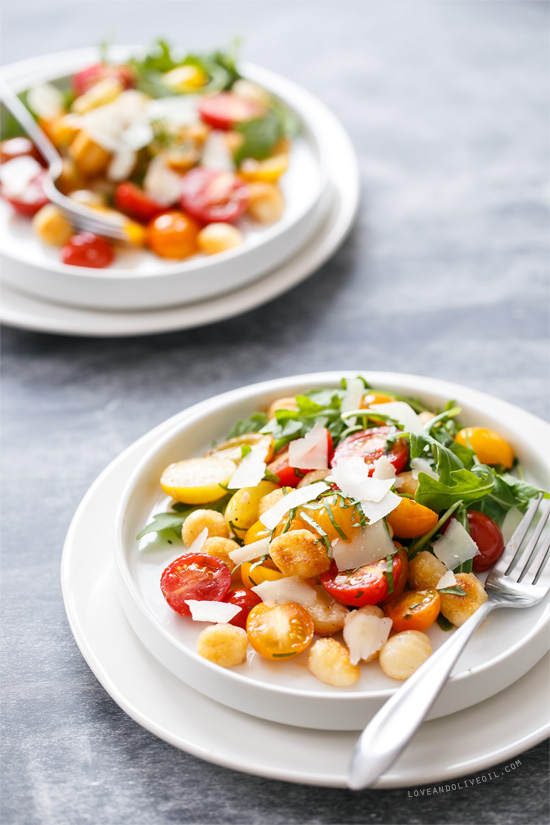 Warm Gnocchi and Heirloom Tomato Salad