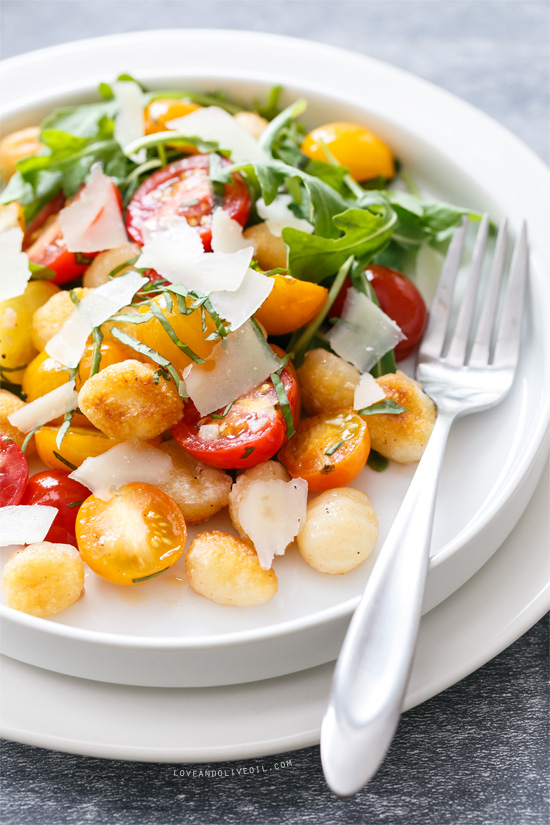 Warm Gnocchi and Heirloom Tomato Salad