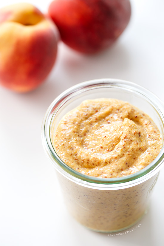 Homemade Peach Mustard from www.loveandoliveoil.com