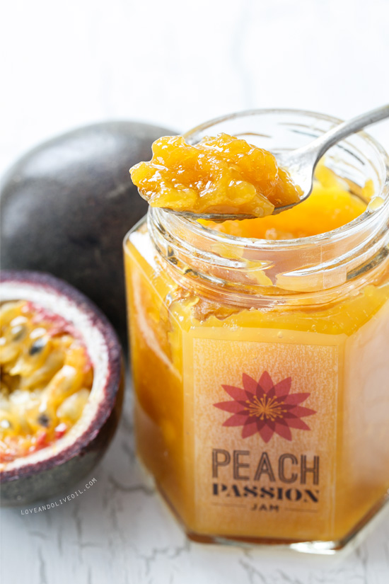 Homemade Peach and Passionfruit Jam