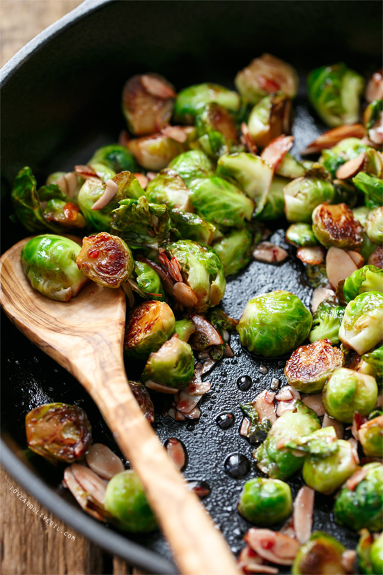 Sauteed Brussels Sprouts with Tart Cherry Glaze