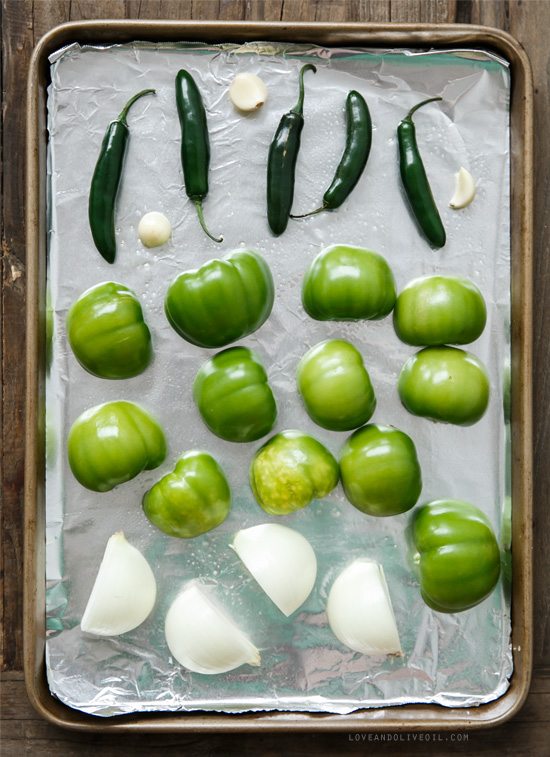 Homemade Roasted Tomatillo Salsa Verde