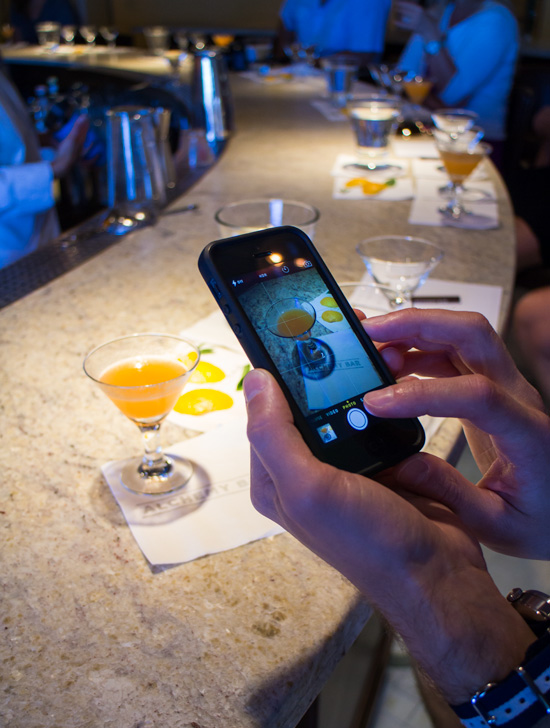 Mixology class at the Alchemy Bar aboard the Carnival Sunshine