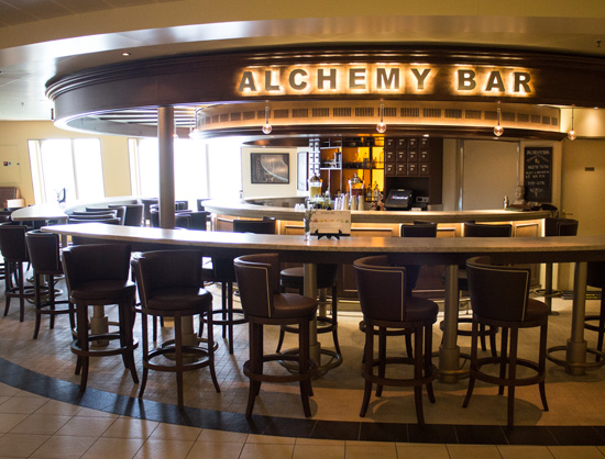 The Alchemy Bar aboard the Carnival Sunshine