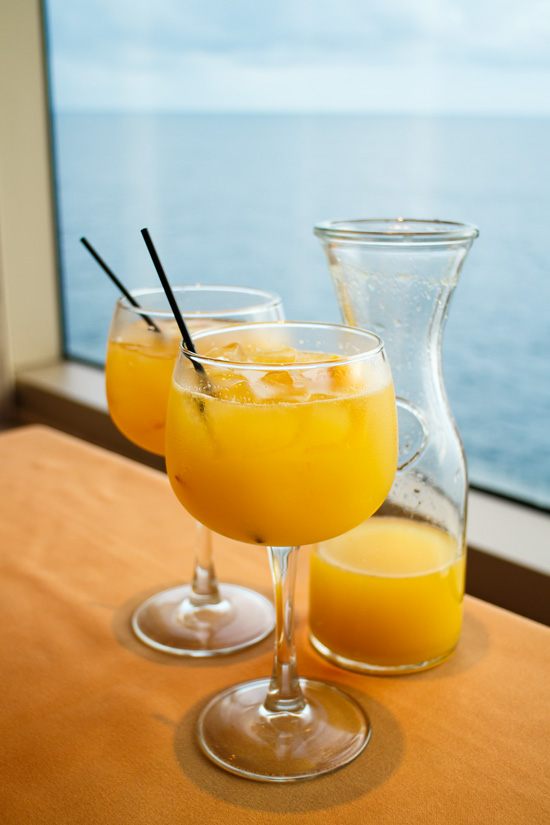 Carnival Foodie Cruise - Orange Sangria at JiJi's Asian Kitchen