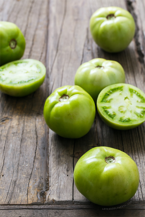 Fall Harvest Pickled Green Tomatoes