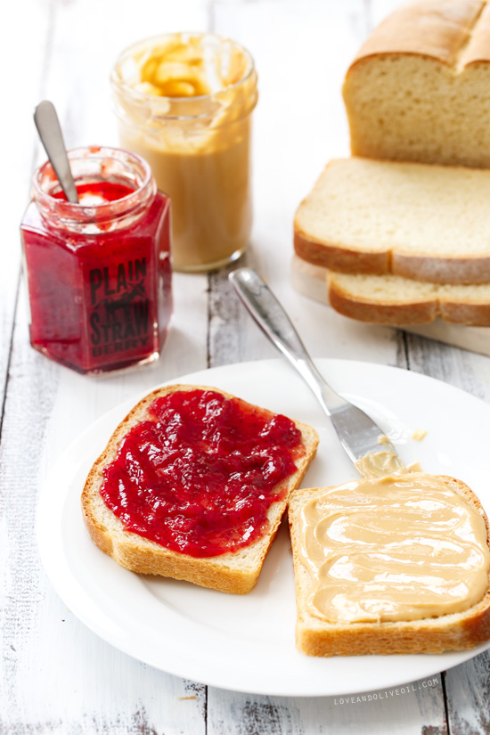 Ultimate scratch-made peanut butter and jelly sandwiches