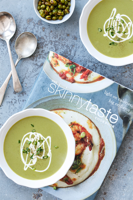 Silky Edamame Soup from the Skinnytaste Cookbook