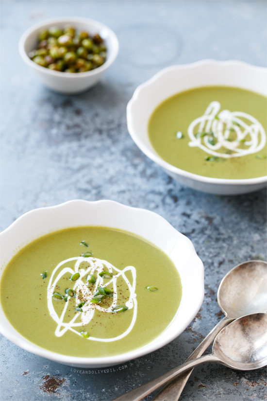 Silky Edamame Soup from the Skinnytaste Cookbook