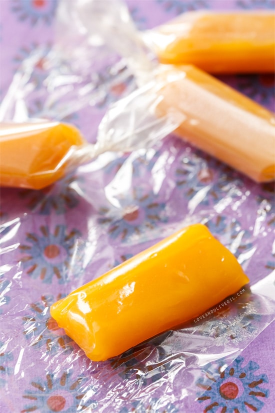 Homemade Passionfruit Caramels