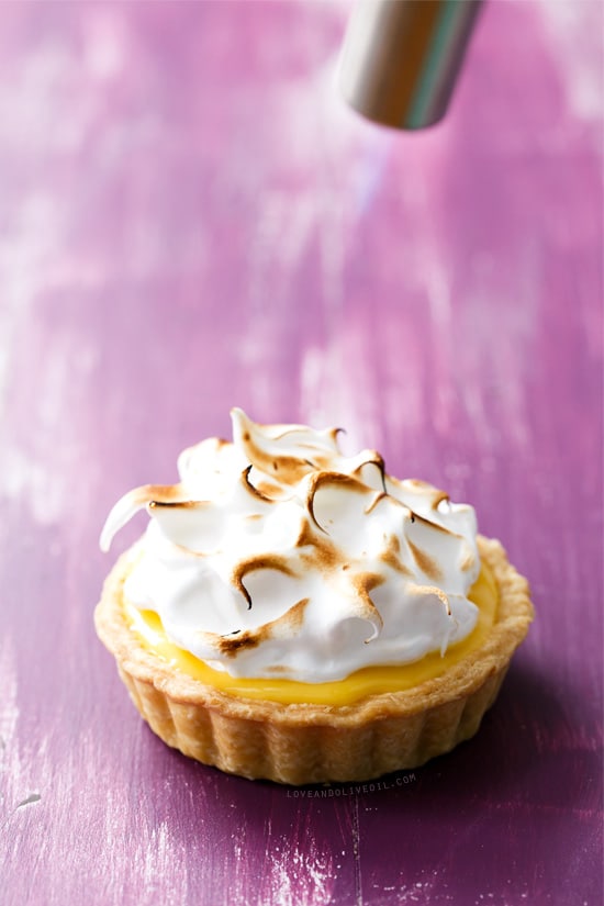 Passion Fruit Curd Tartlet with Torched Meringue Topping