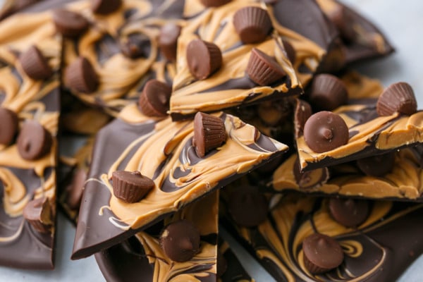 Chocolate Peanut Butter Cup Bark