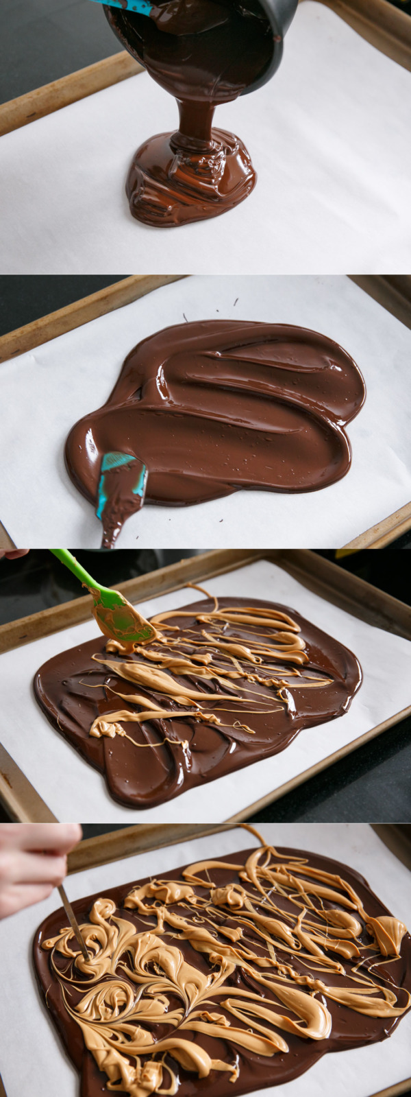 How to make easy, 3-ingredient Chocolate Peanut Butter Cup Bark!