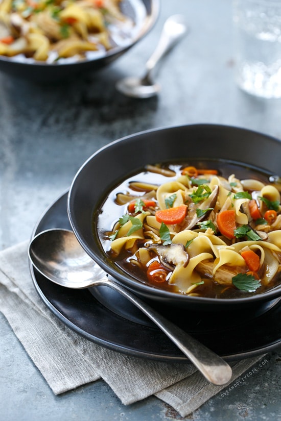 Spicy Asian Chicken Noodle Soup